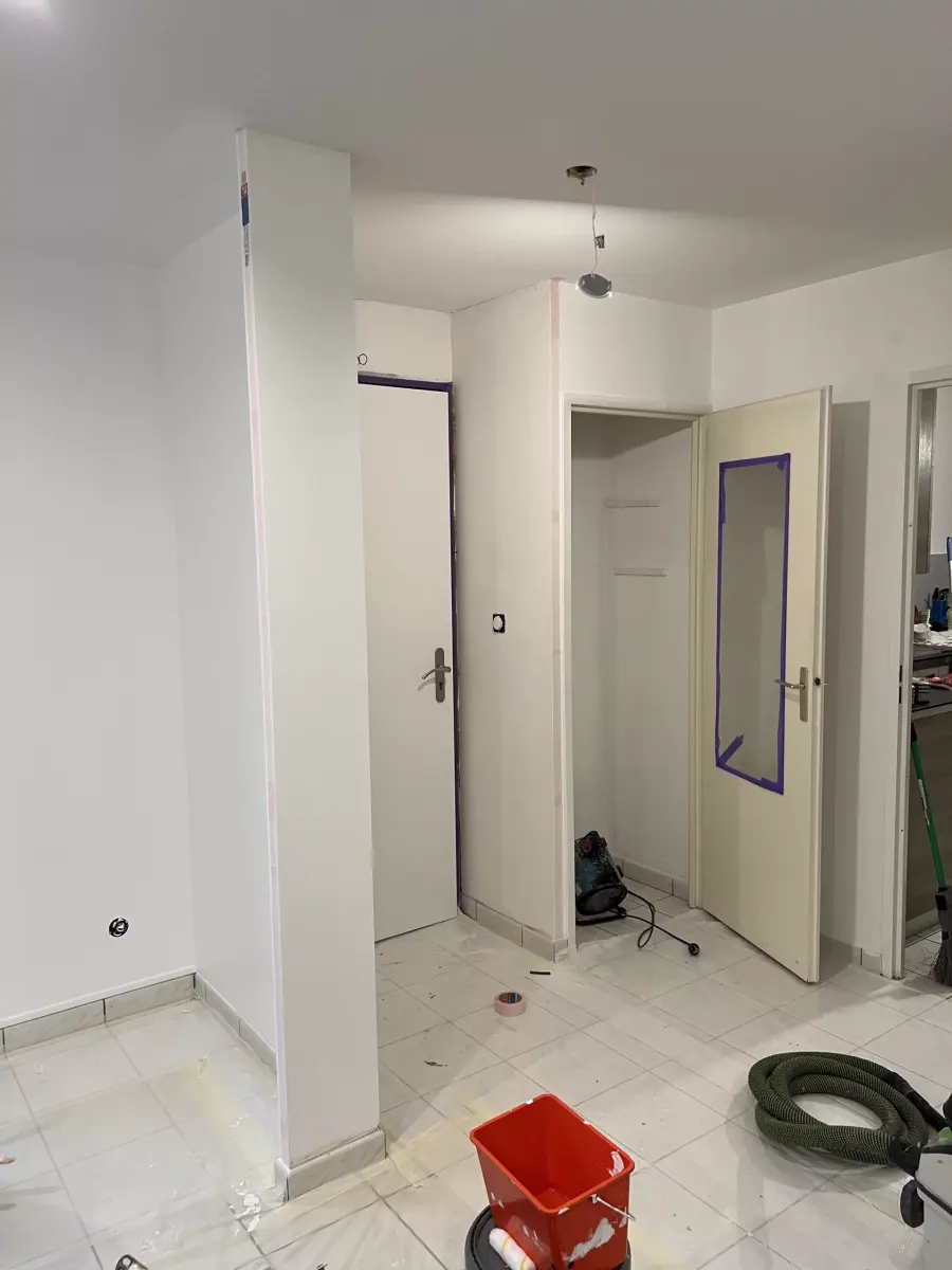 Plâtrerie & peinture avant rénovation